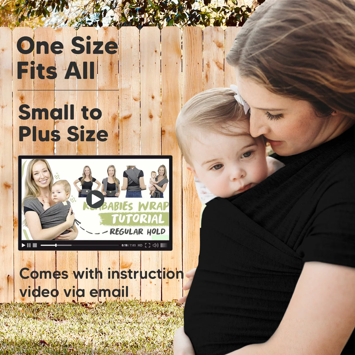 Baby Wraps Carrier up to 35lbs A3514