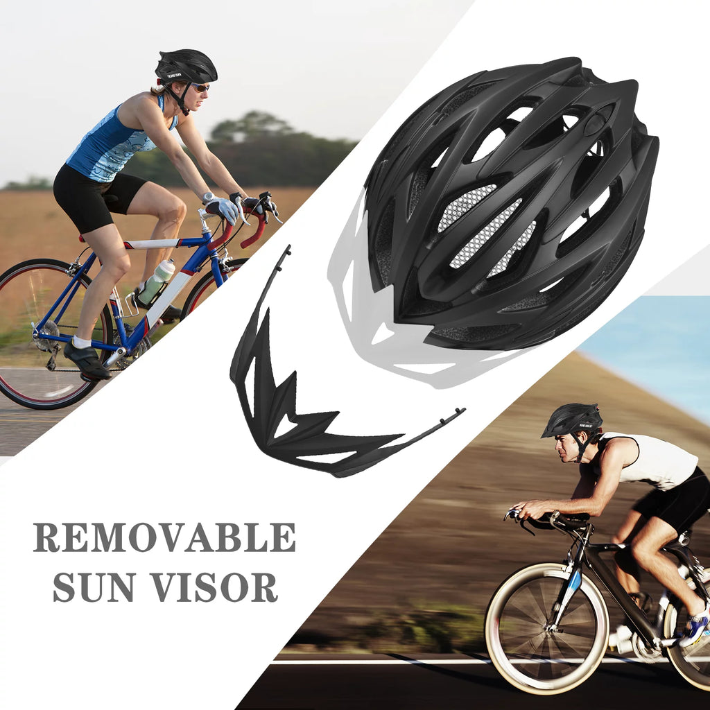 Lightweight Bicycle Helmet with LED Light Q58904
