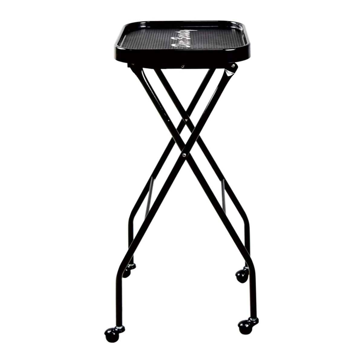 Salon Tray Metal Rolling Folding Cart B492
