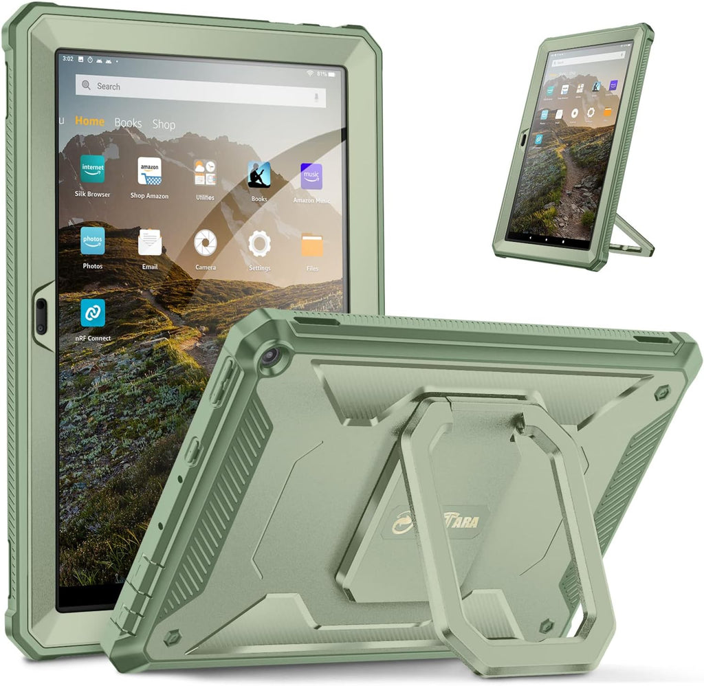 Black Case with Stand and Screen Protector M284