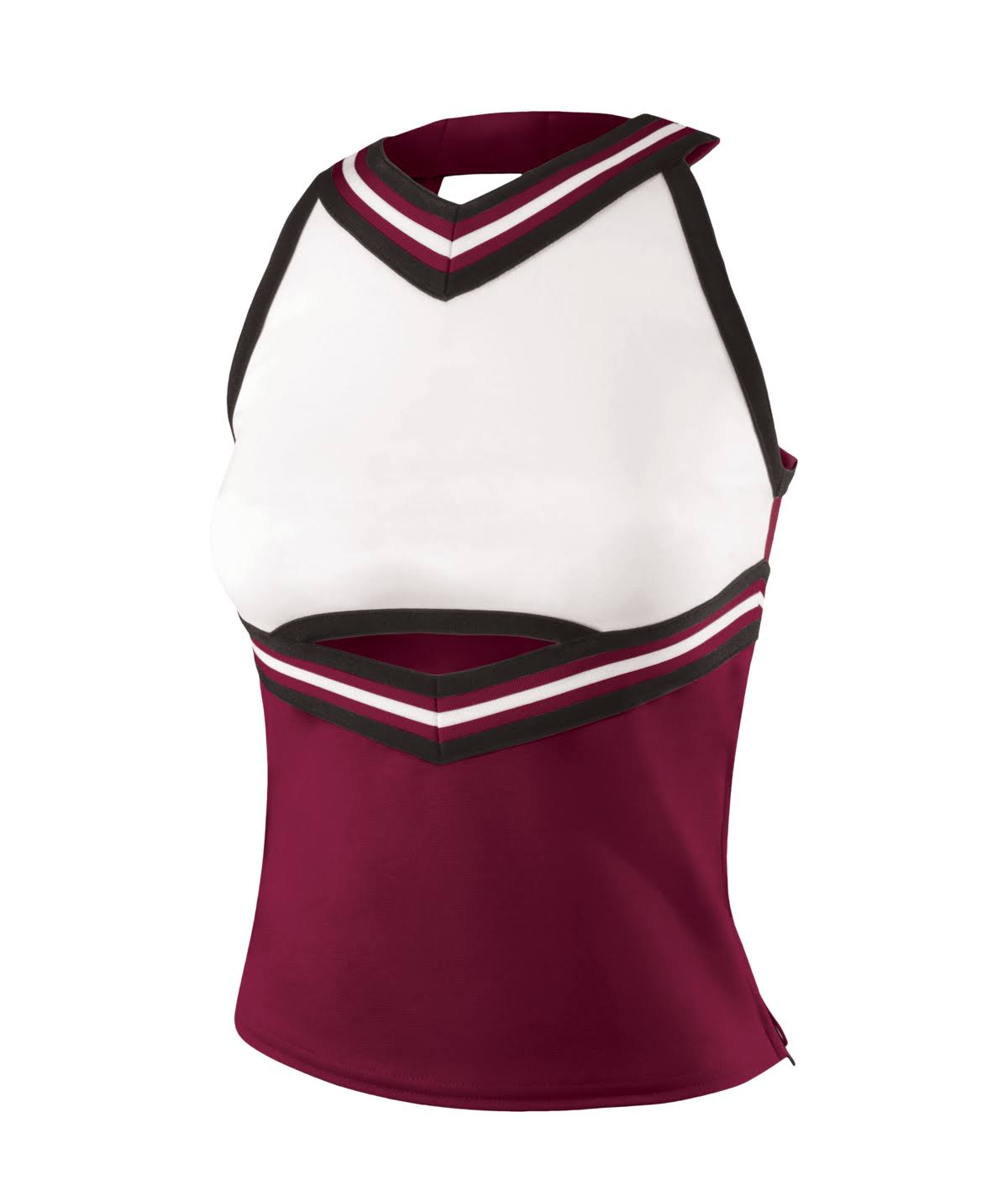 Maroon-Black Youth Small Cheerleading Shell Top T615