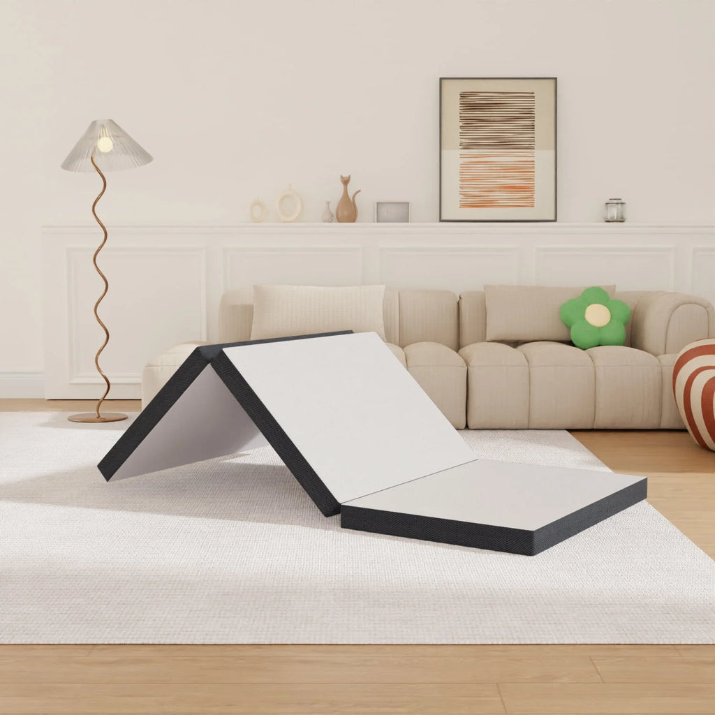 3 Inch Single Foldable Floor Mattress with Washable Cover S61643