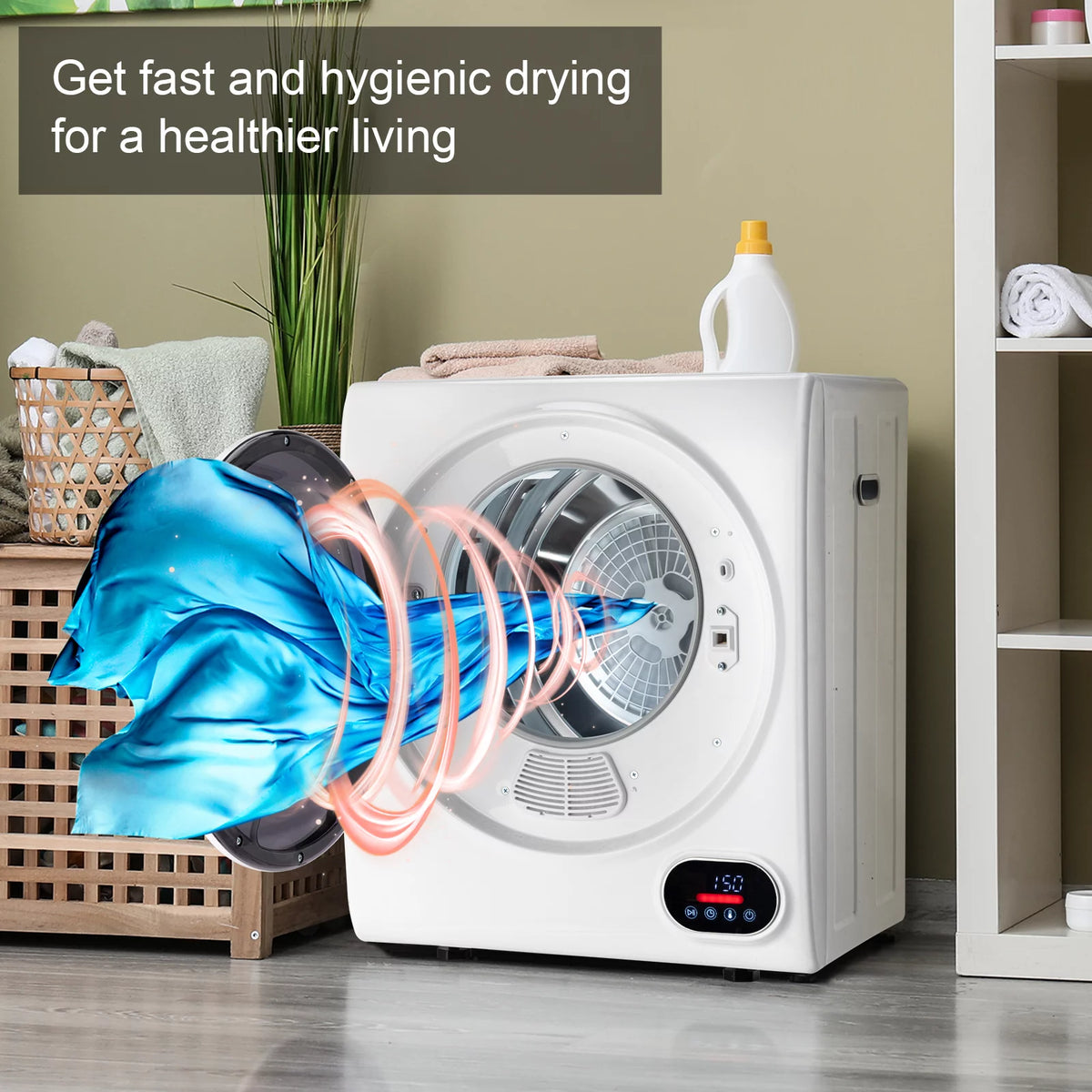 1.5 cu. ft. Compact Electric Dryer, White I118939