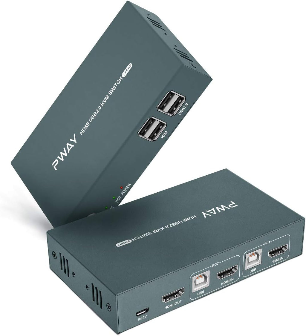 HDMI 2 Port 4K KVM Switch with USB Cables R18875