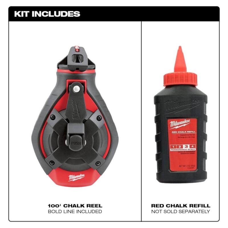 100 ft. Chalk Reel Kit with Red Chalk A34154