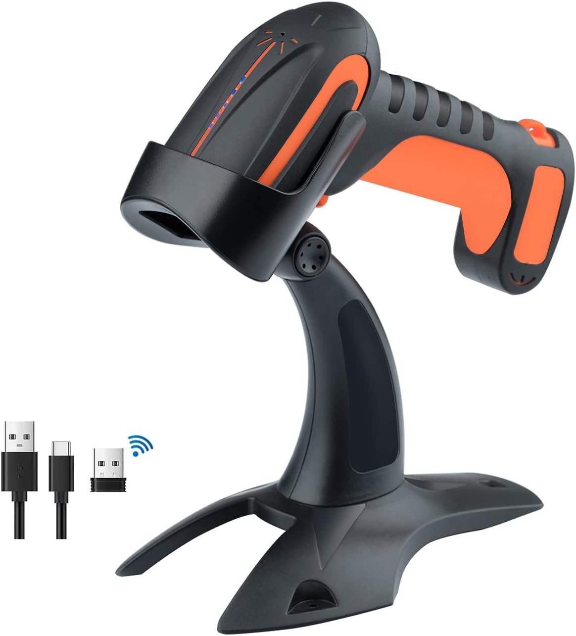 Industrial Wireless Barcode Scanner 2D QR 1D Green L875631