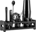 24-Piece Stainless Steel Cocktail Shaker Set with Stand and Velvet Carry Bag B454241