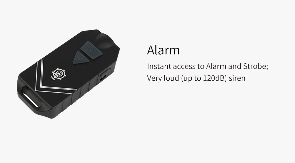 USB Rechargeable Personal Alarm and Flashlight A62606