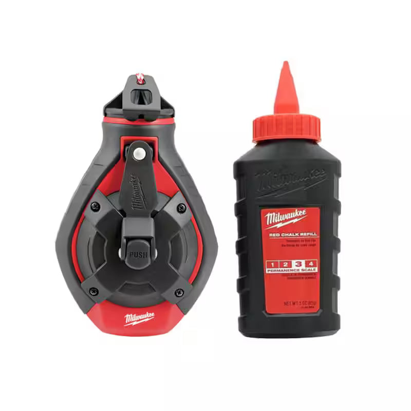 100 ft. Chalk Reel Kit with Red Chalk A34154
