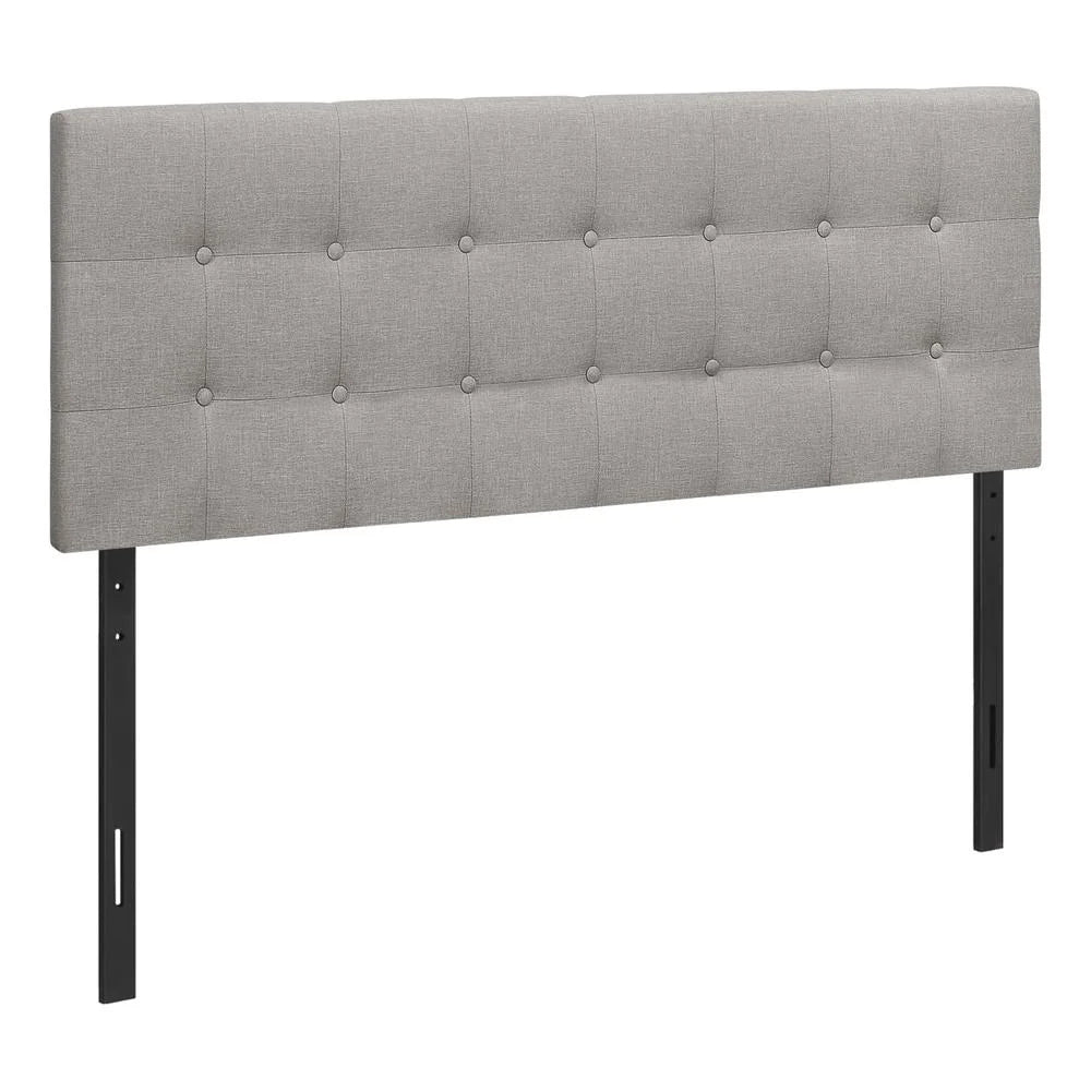 Queen Size Grey Upholstered Headboard K681226