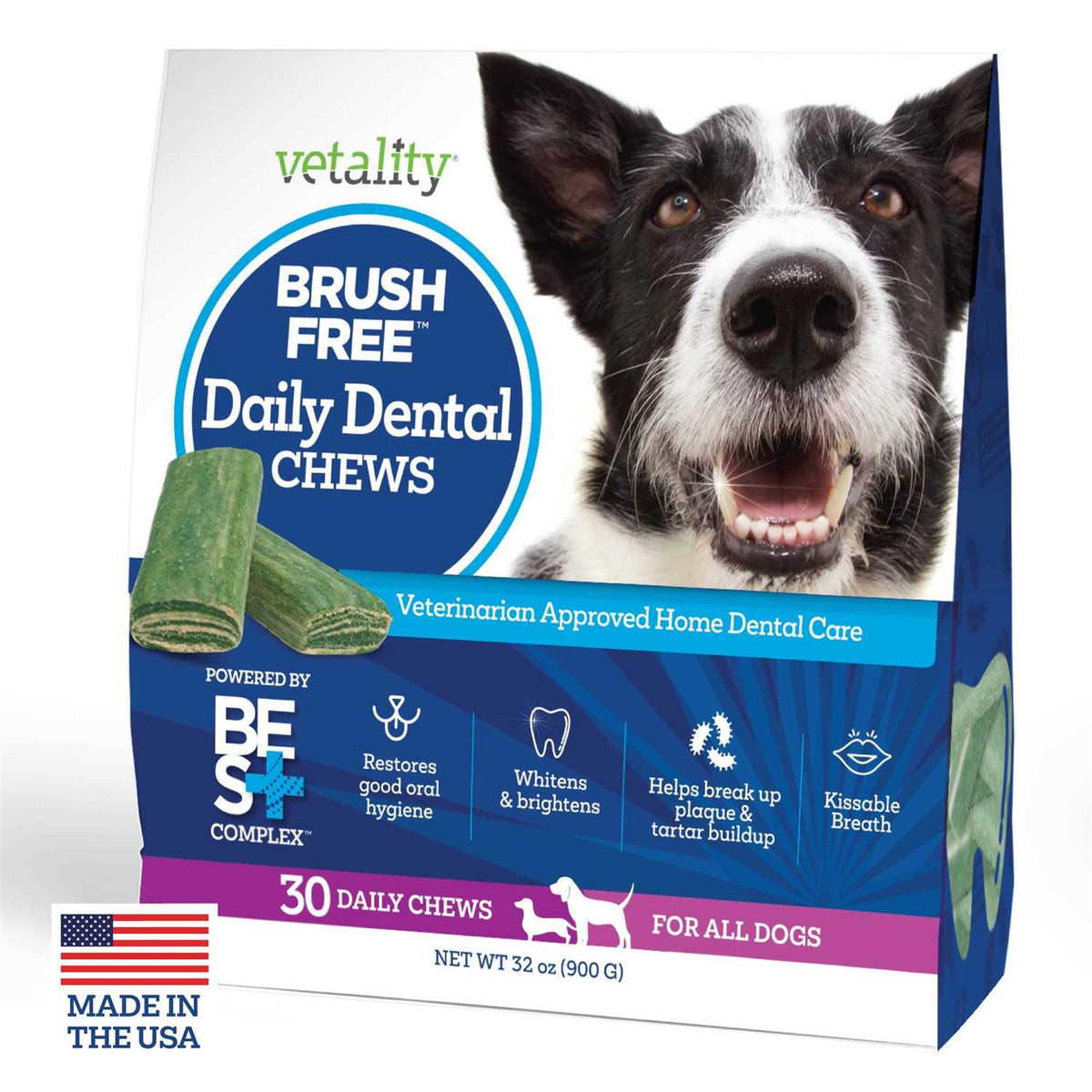 Brush Free Daily Dental Chews for Dogs Y951