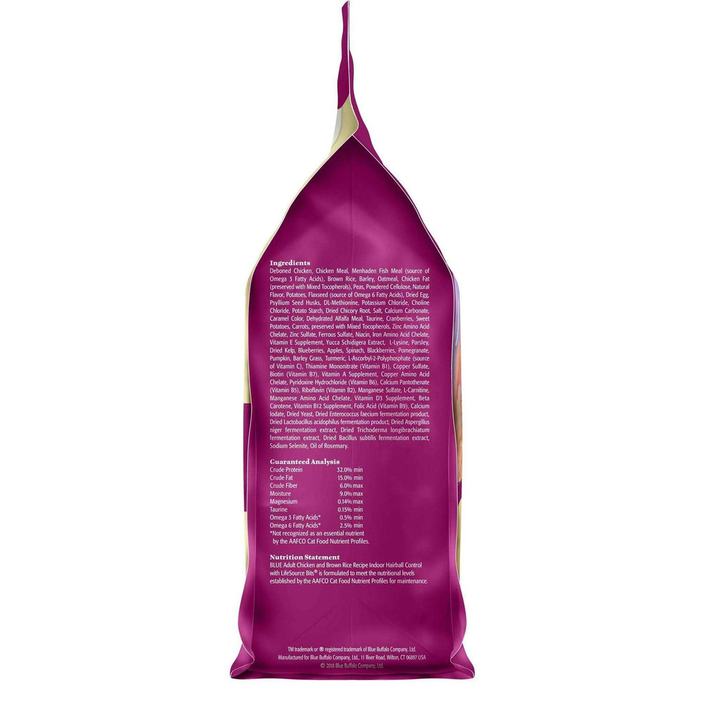 Blue Indoor Hairball Control Dry Cat Food P518816