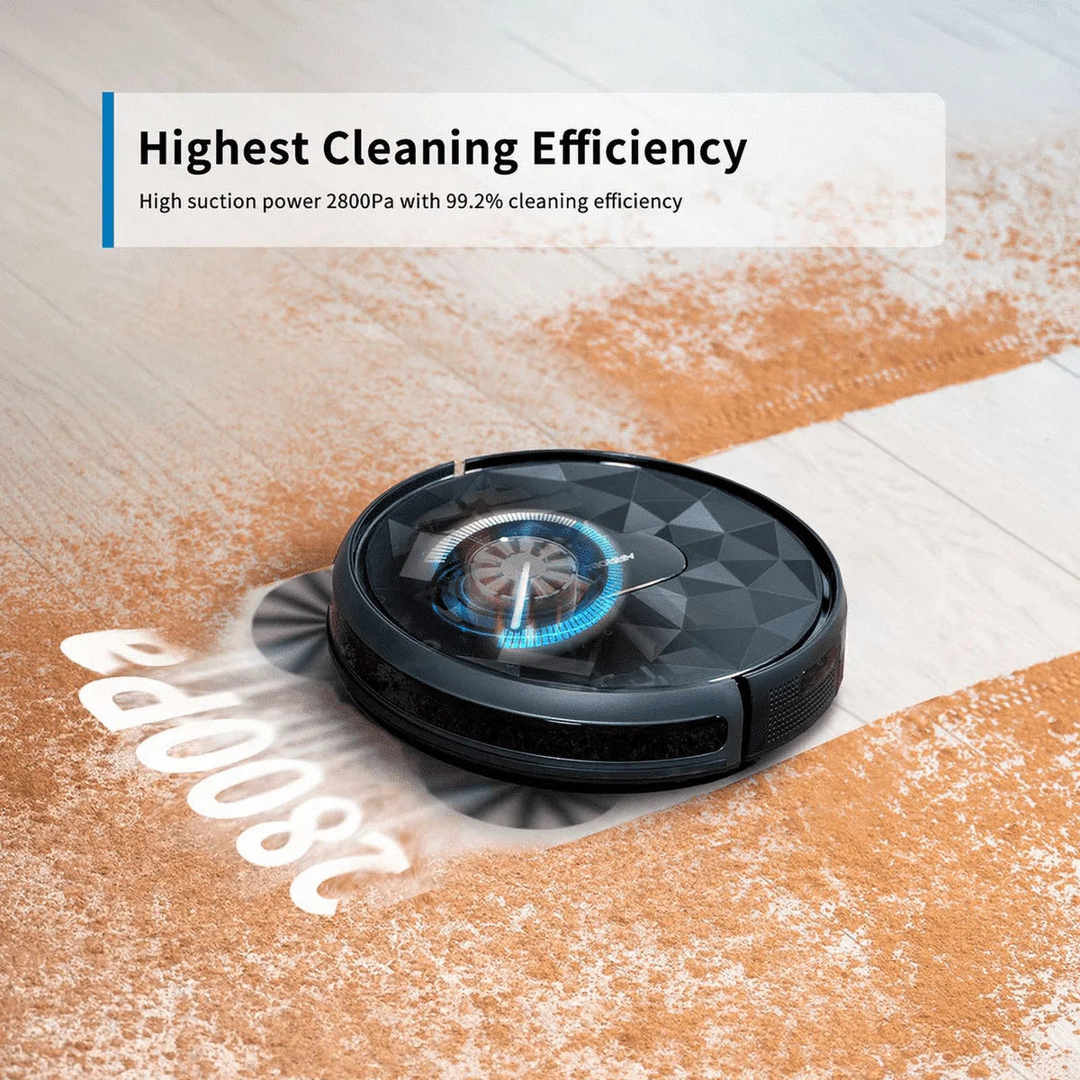 Wi-Fi Connected 2800Pa Quiet Self-Charging Robot Vacuum M864
