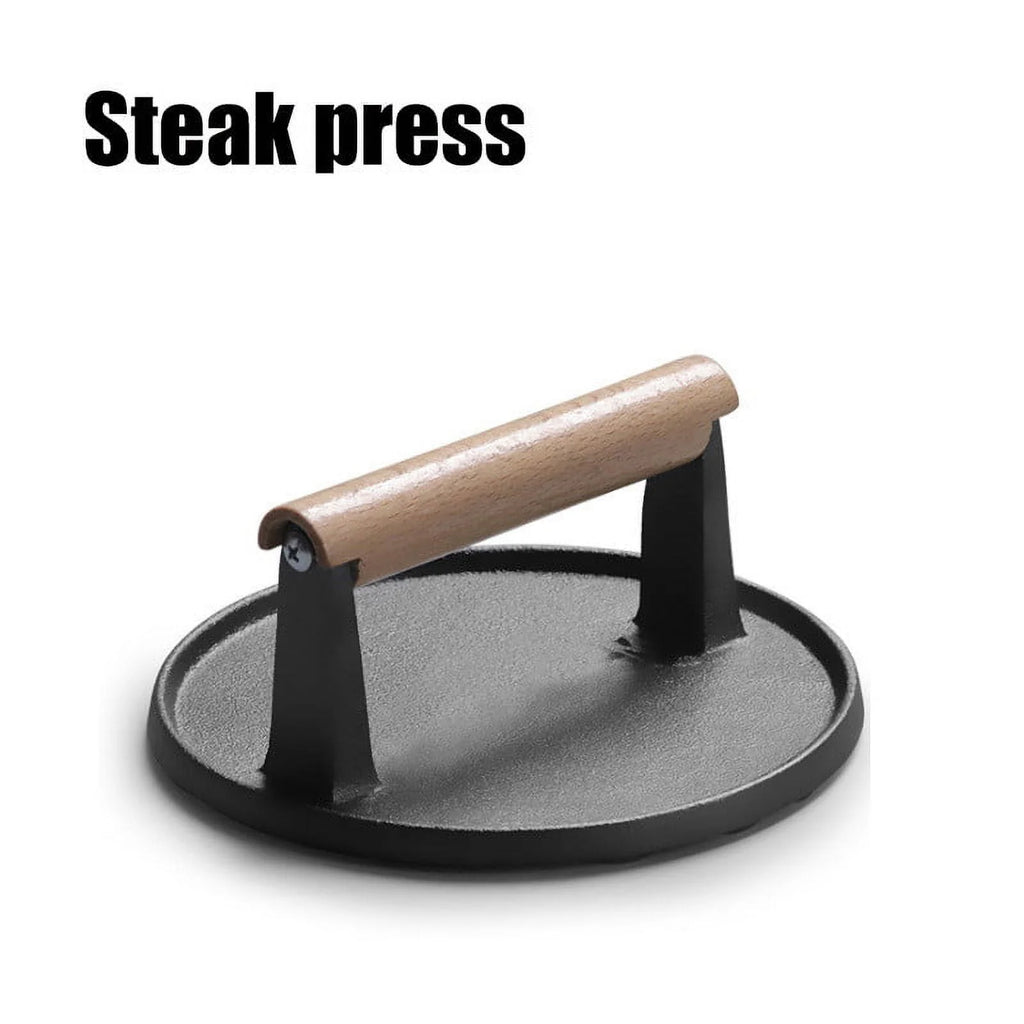 Burger Press with Wooden Handle P5681