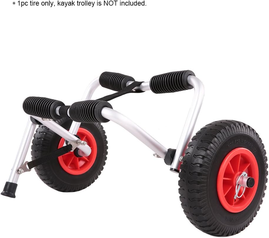 2 Pc Puncture-Proof Kayak Canoe Trolley Cart Tire Q4956