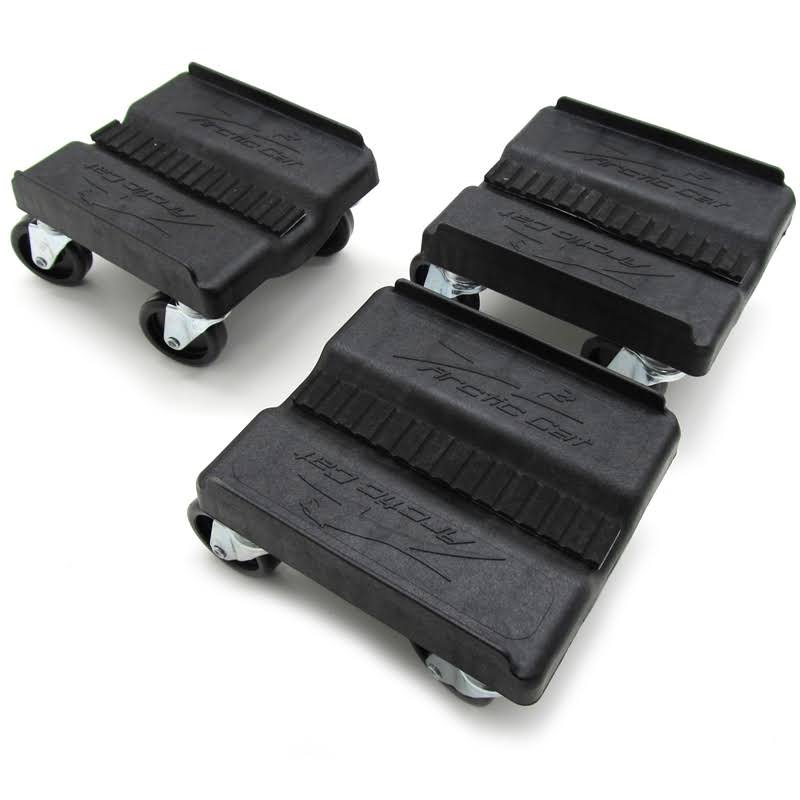 Black Snowmobile Caddy Dolly Wheels H5226