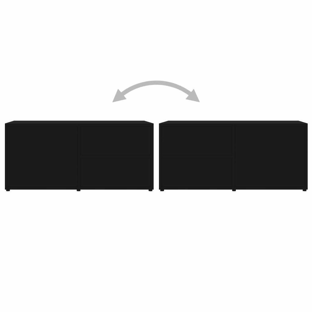 Black Chipboard TV Cabinet K6574
