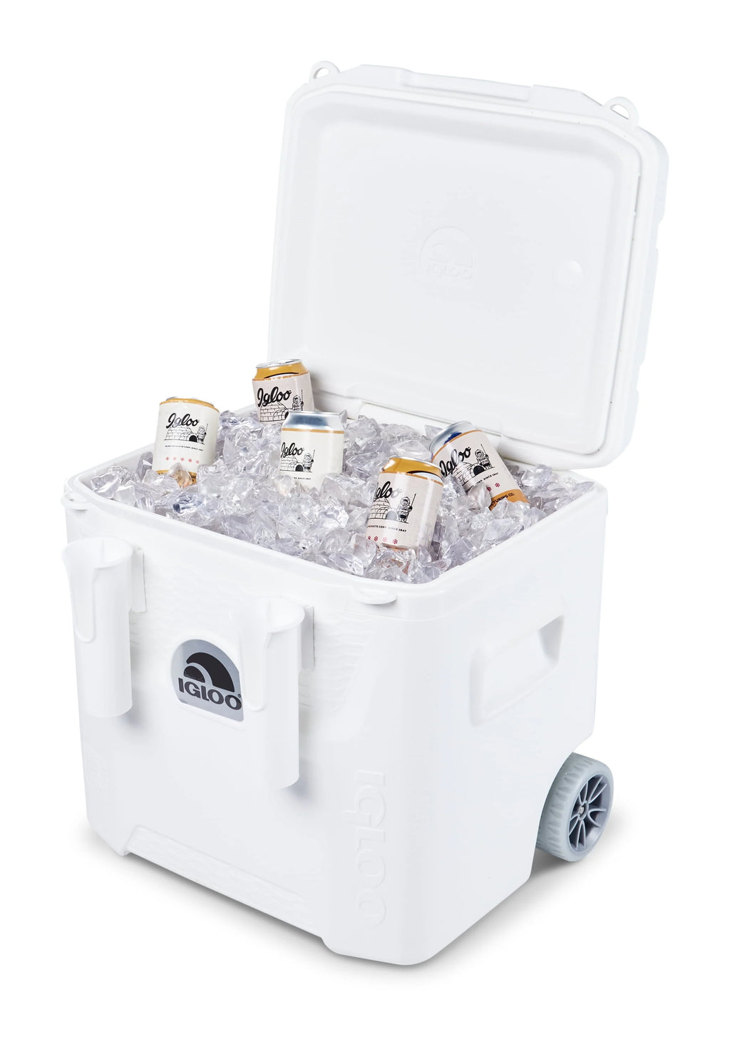 White 52 QT Wheeled Marine Cooler T23580