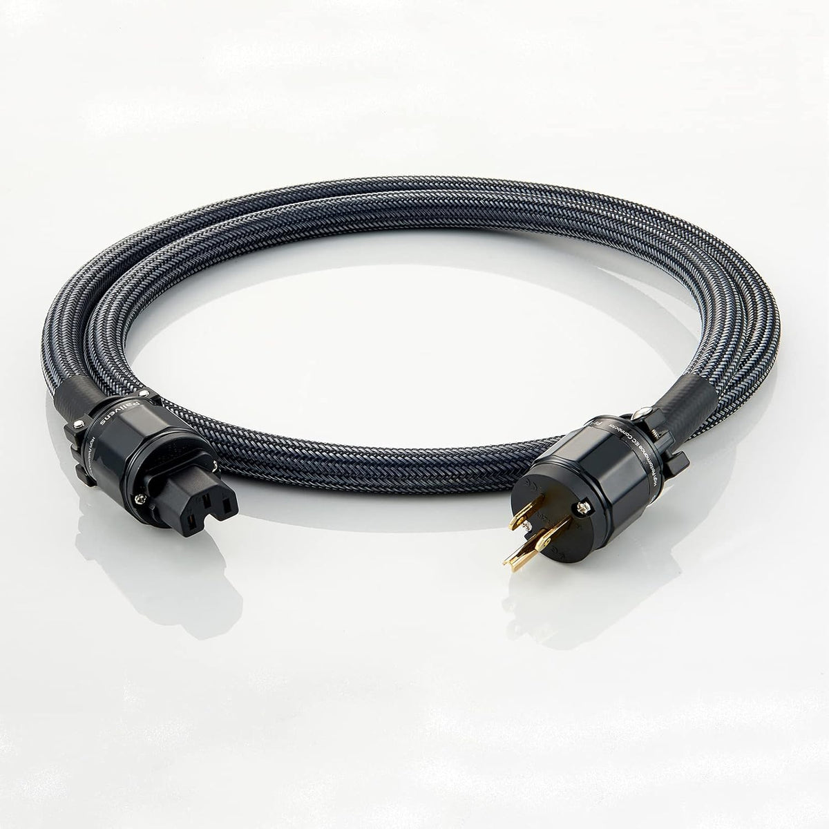 12AWG Braided Sleeves HiFi AC Power Cable 6.6FT P54242