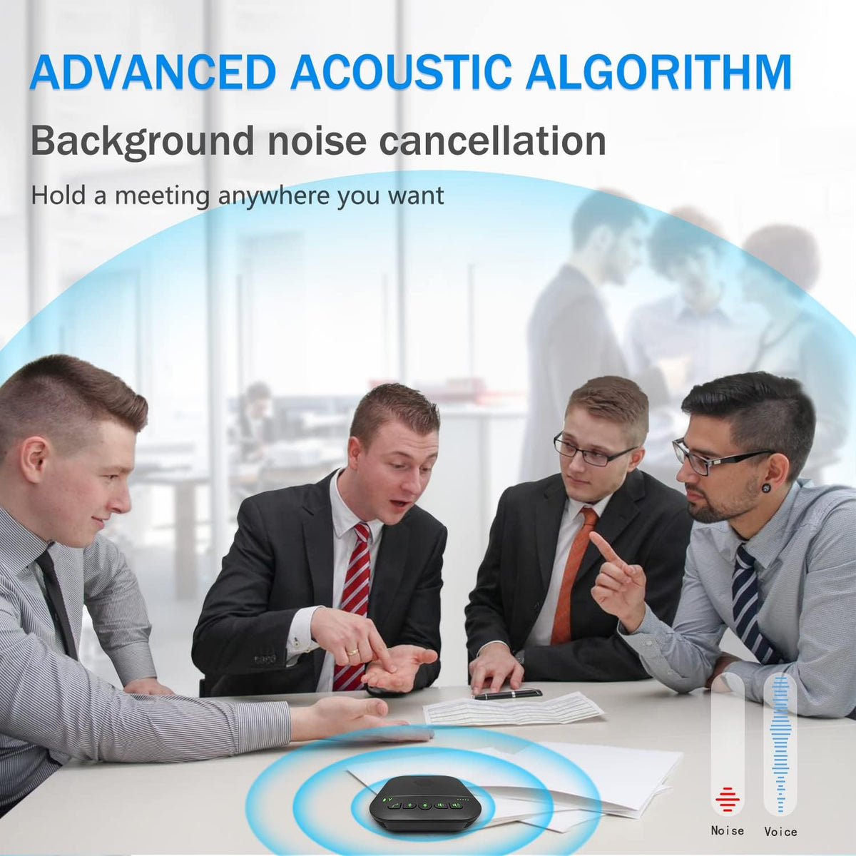 Bluetooth Speakerphone with 4 Microphones X92985