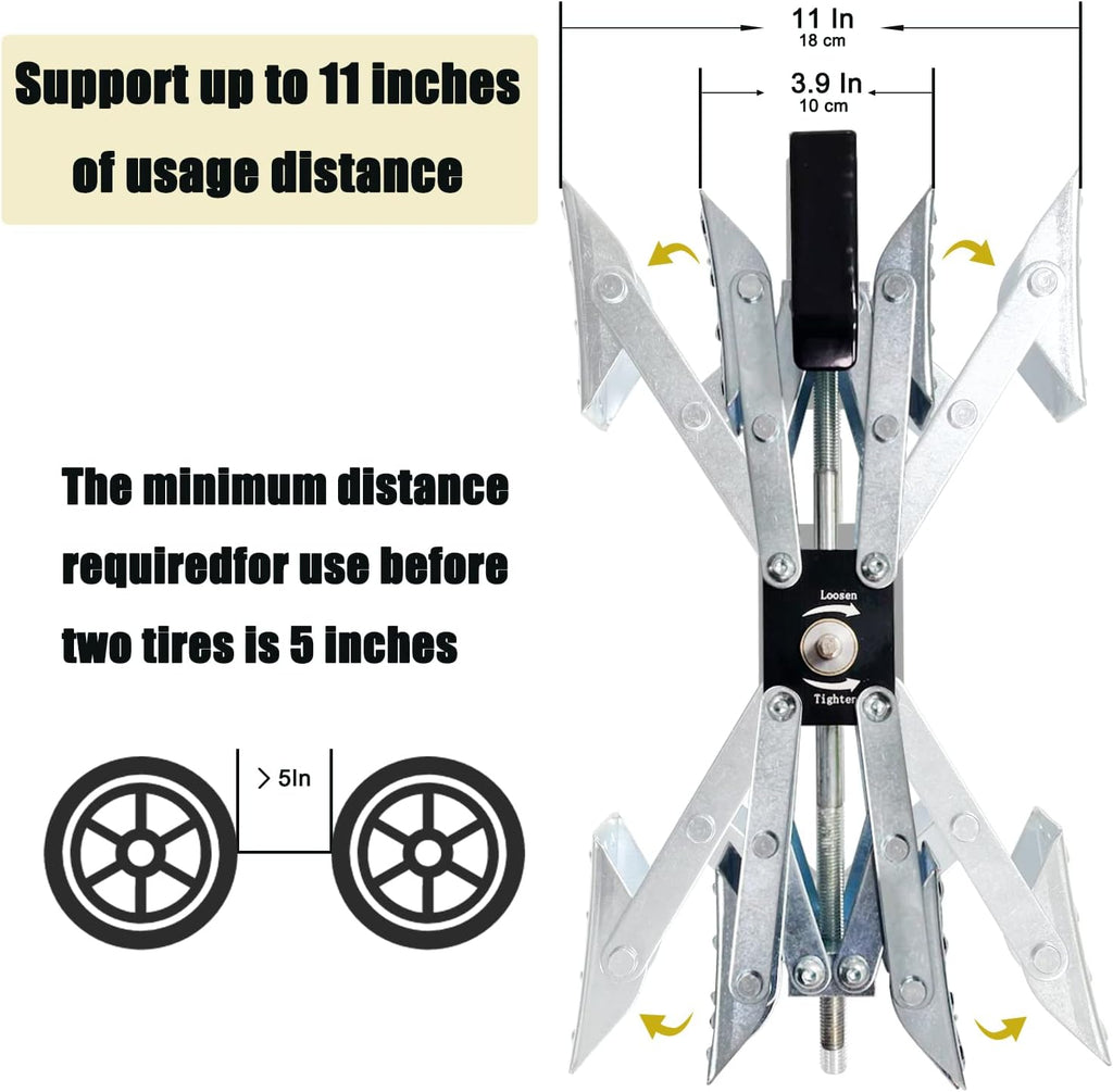 2 Pack X-Shaped Wheel Chock Stabilizer X43397