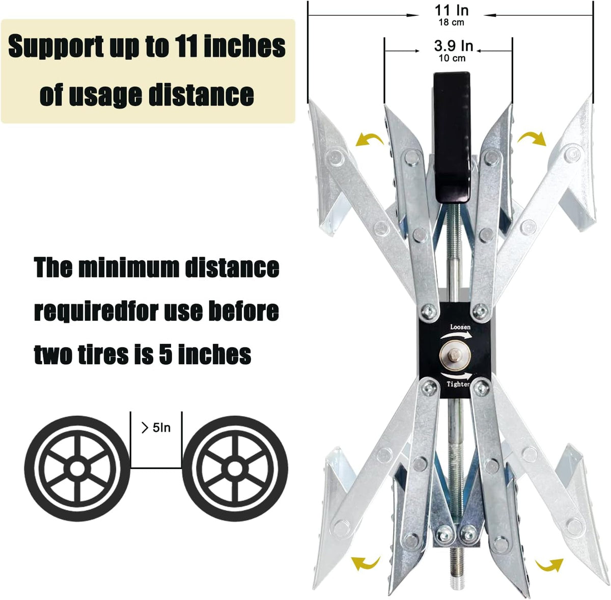 2 Pack X-Shaped Wheel Chock Stabilizer X43397