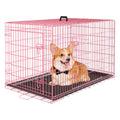 Large Metal Dog Crate Kennel with Divider A6207