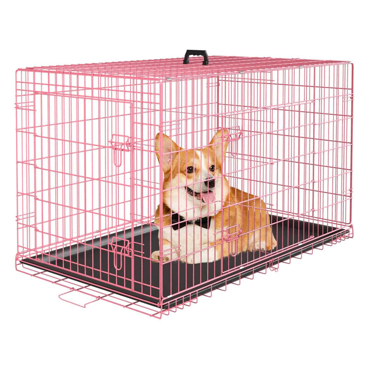 Large Metal Dog Crate Kennel with Divider A6207