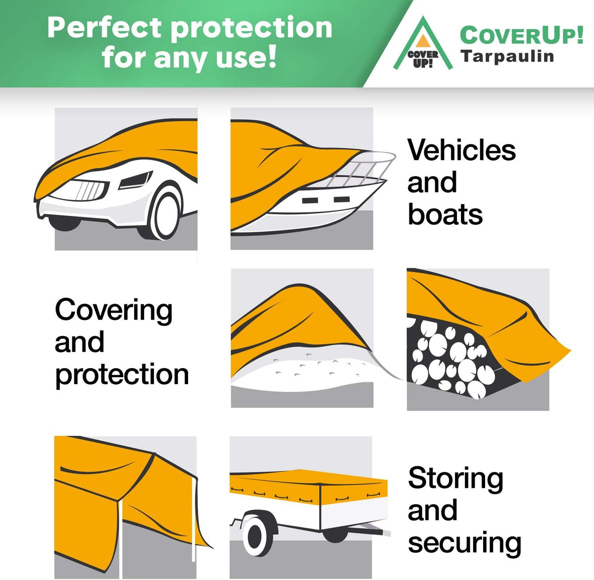 20 x 30 Waterproof Heavy Duty Tarp with Rope T131