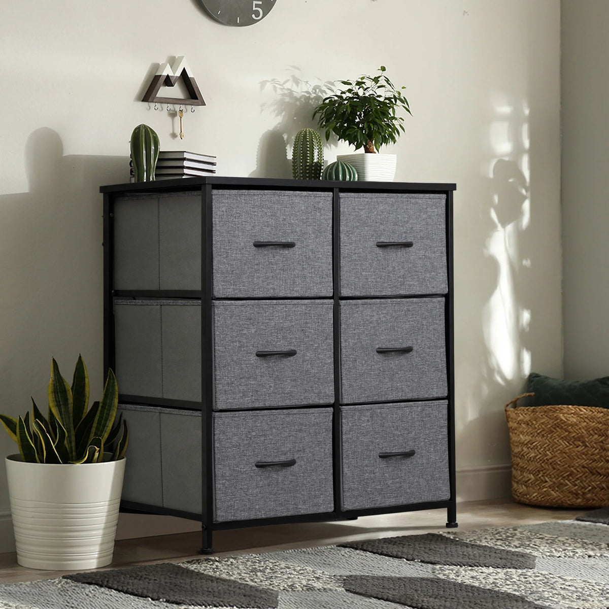 6 Drawer Fabric Storage Dresser I4125