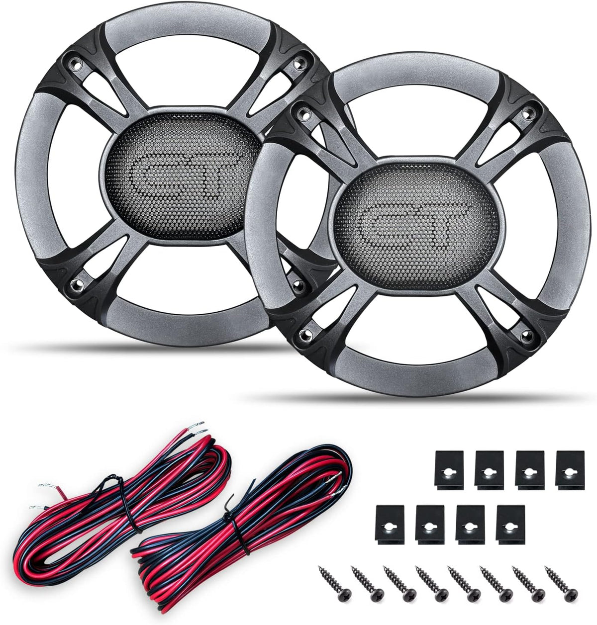 6.5 Inch Coaxial Car Speakers, Pair Pack of 2 C699604
