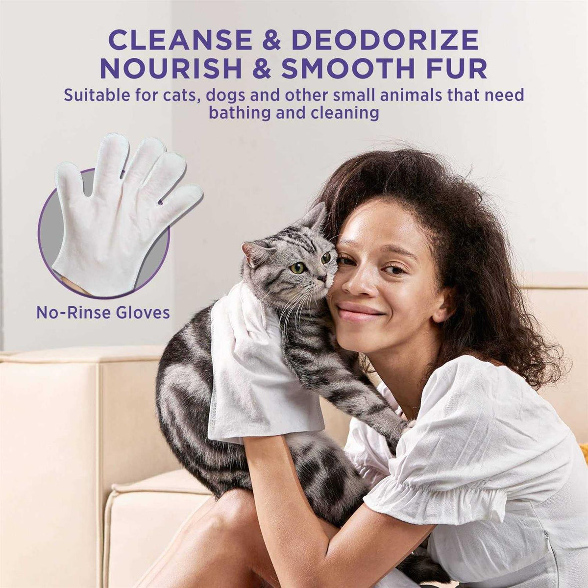 Pet Cleaning Deodorizing Bathing Wipes O2188