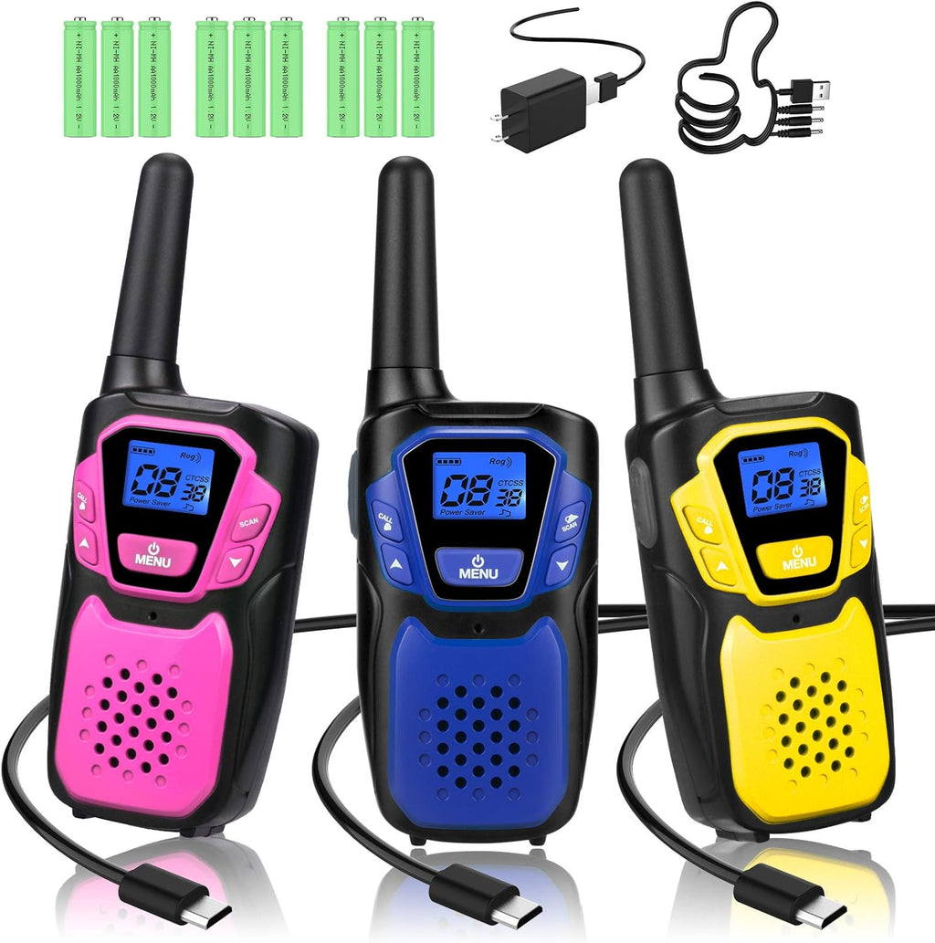 Rechargeable 4 Pack Long Range Two Way Radio A576642