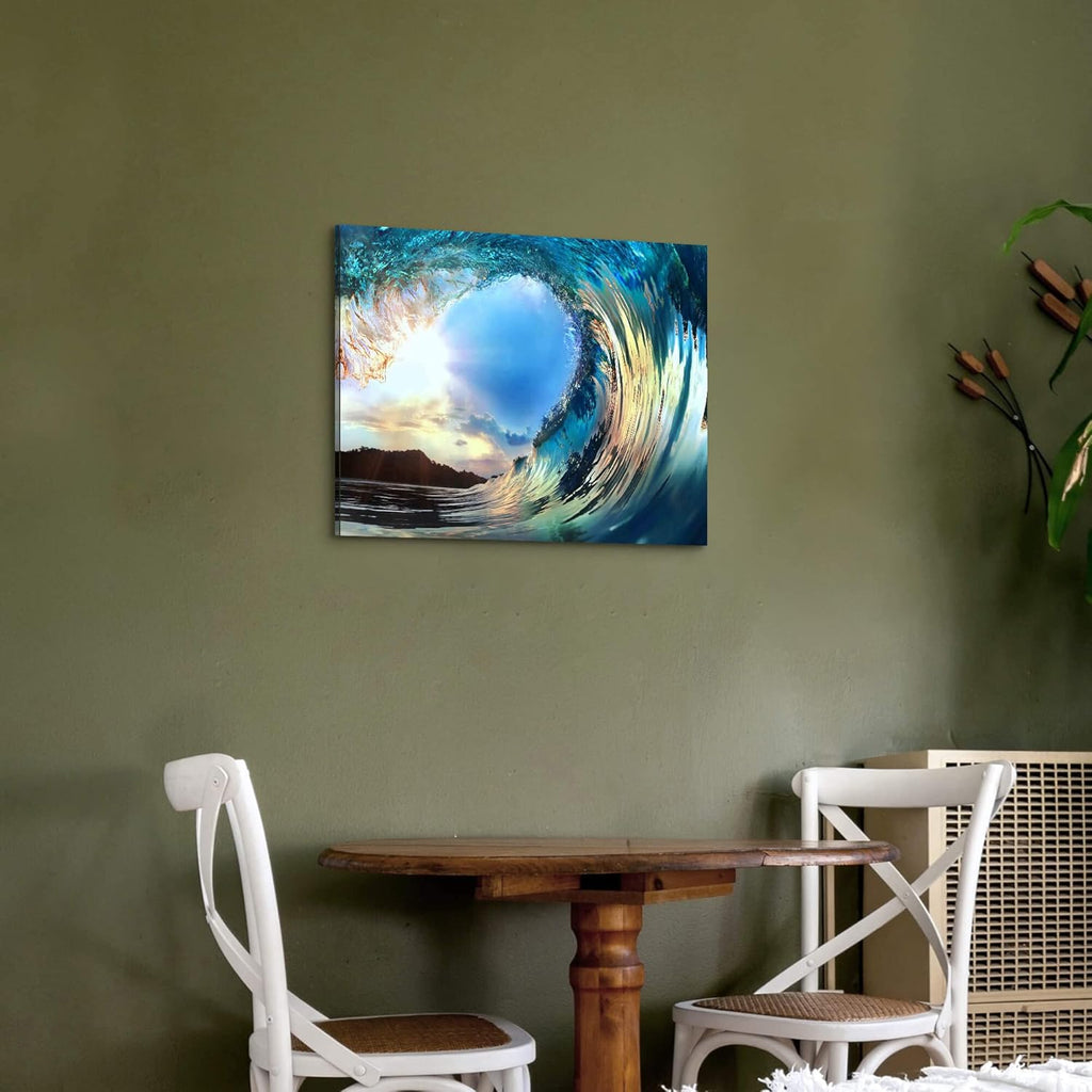Blue Ocean Waves Canvas Wall Art L181908