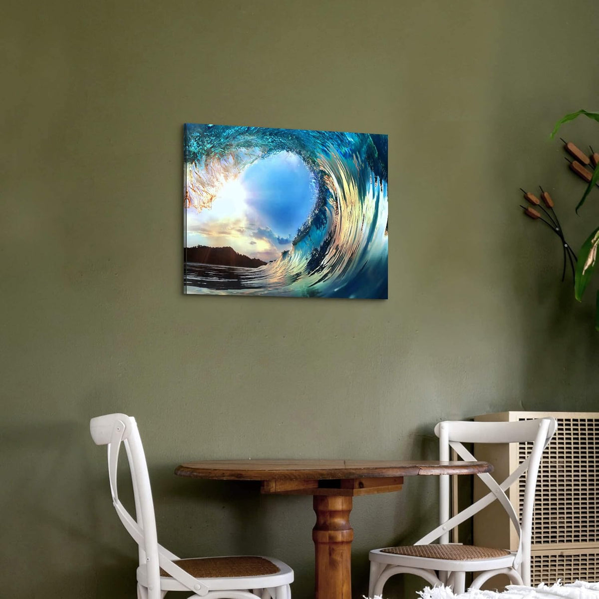 Blue Ocean Waves Canvas Wall Art L181908