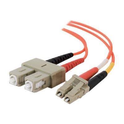 Orange LC-SC Duplex Multimode Fiber Optic Cable G198670