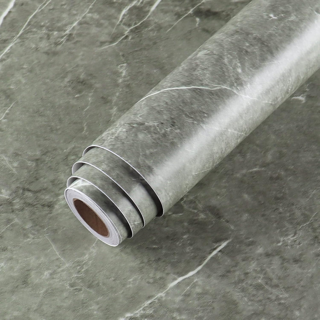 160 x 36 Inch Taupe Marble Peel and Stick Contact Paper J63213