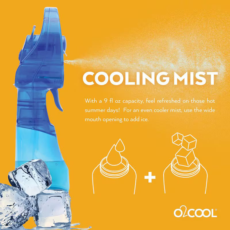 3 in. Water Misting Personal Fan in Blue N22018