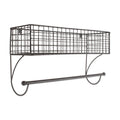 Grey Farmhouse Towel Rack L272