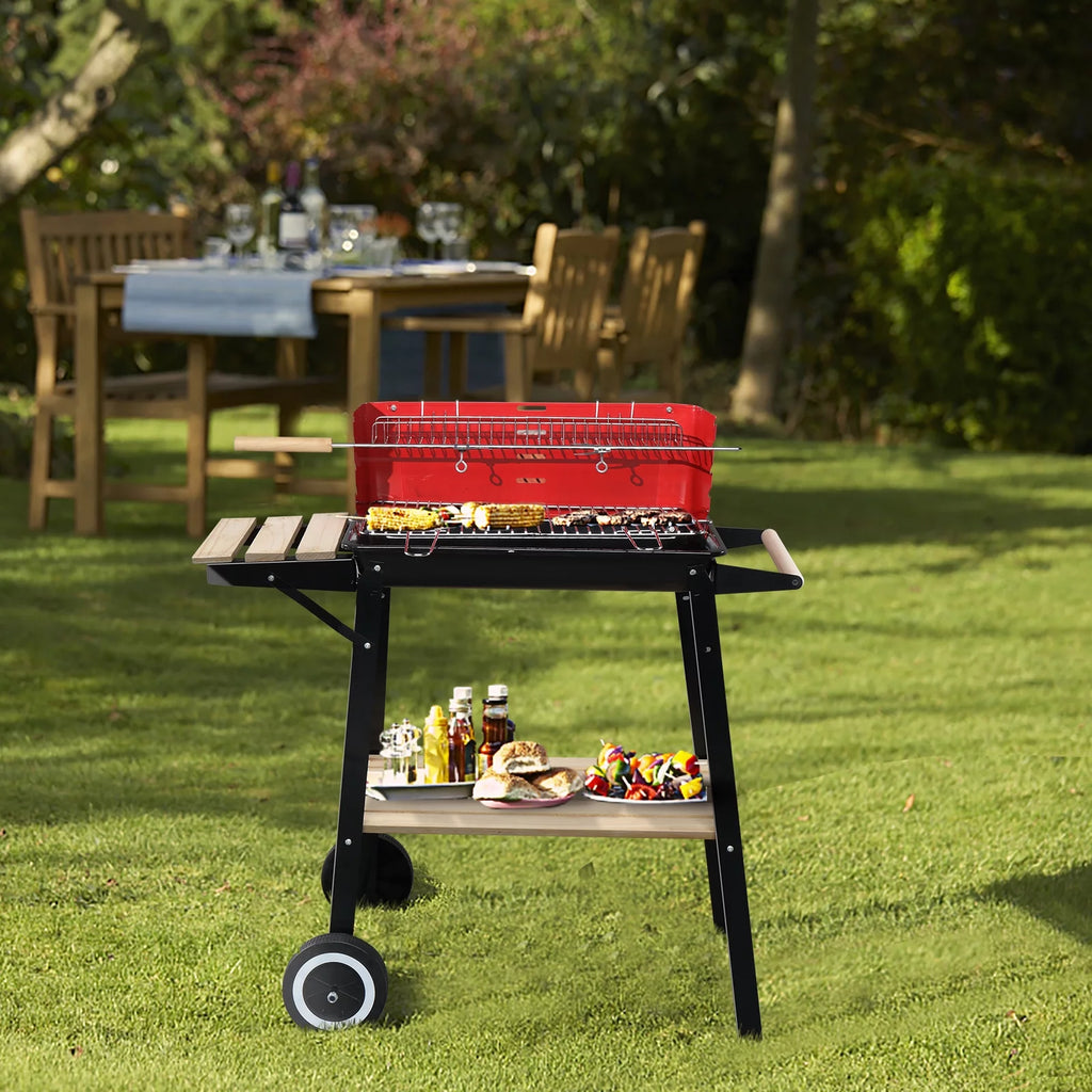 Charcoal Grill Portable Steel BBQ Pit C37322
