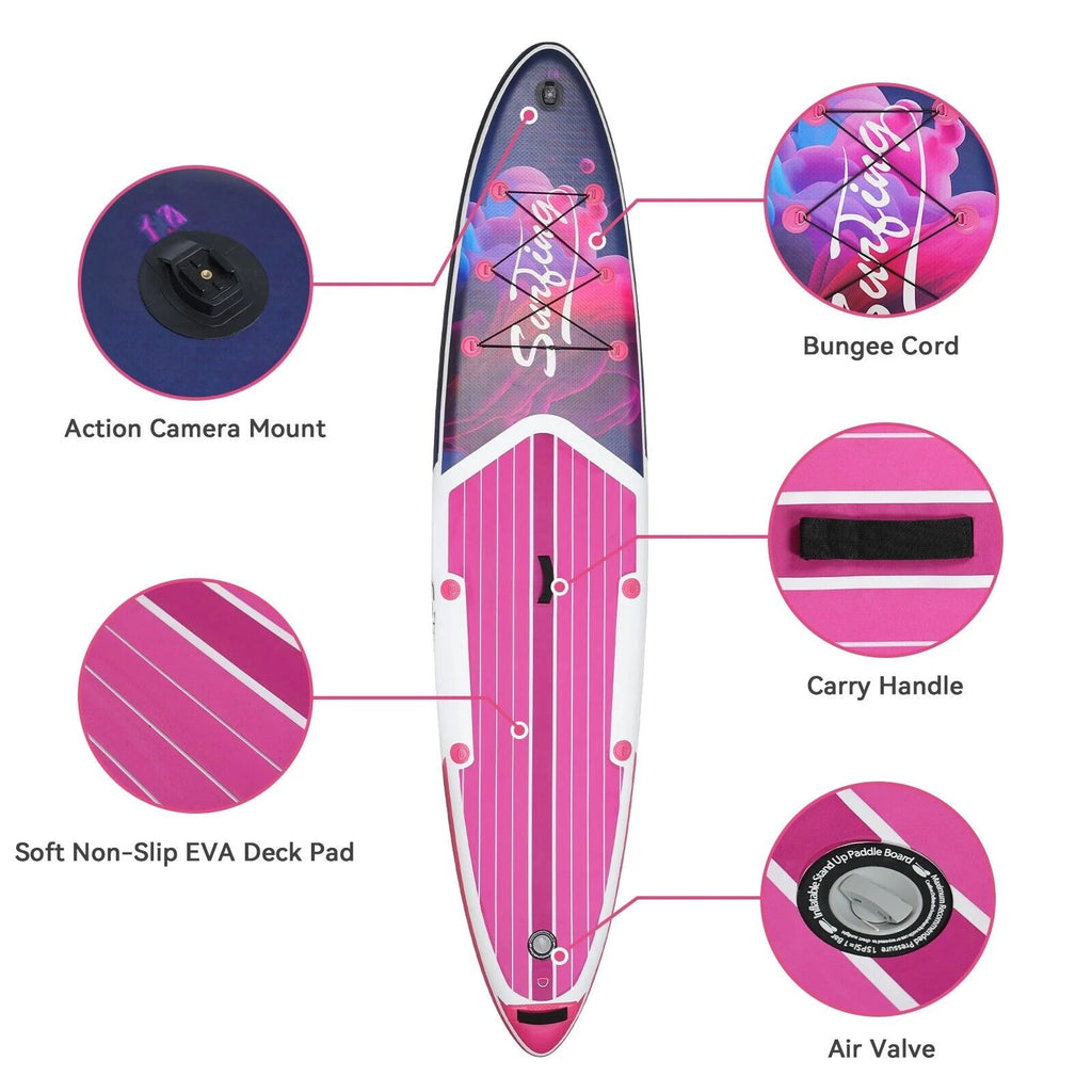 11 Ft Blue Inflatable Paddle Board S253