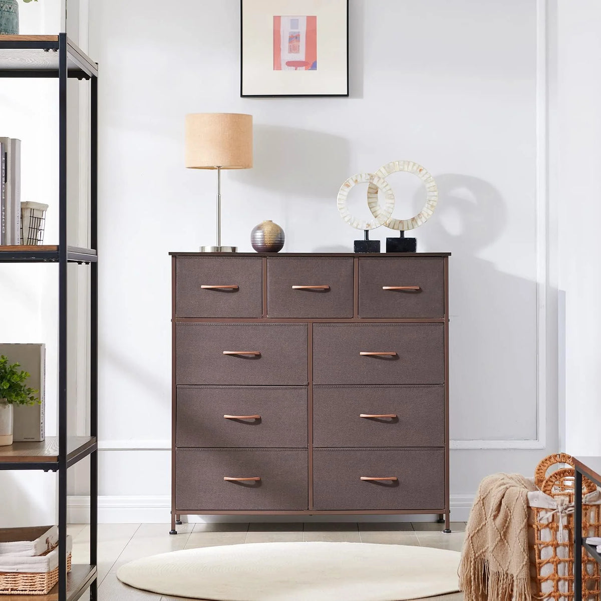 9 Drawer Fabric Storage Dresser J92292