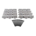 Faux Stone No-Dig Landscape Edging 10-ft. Plastic Gray J395554