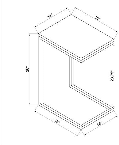 Gold Metal Accent C Table S6341