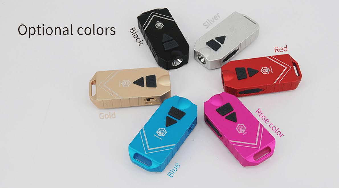 USB Rechargeable Personal Alarm and Flashlight A62606