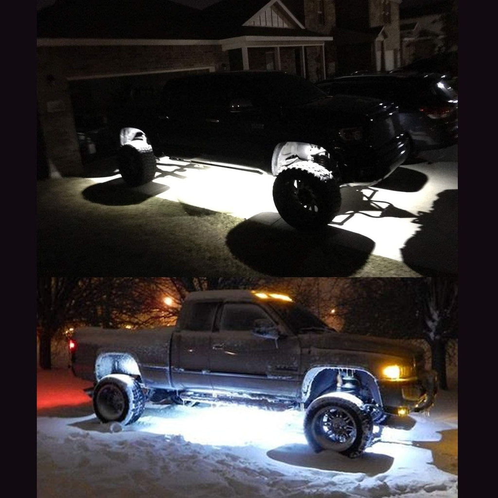 4 Pods IP68 Waterproof LED Rock Light Kits O83859