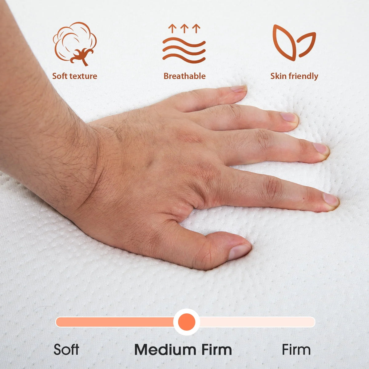 3 Inch Single Foldable Floor Mattress with Washable Cover S61643