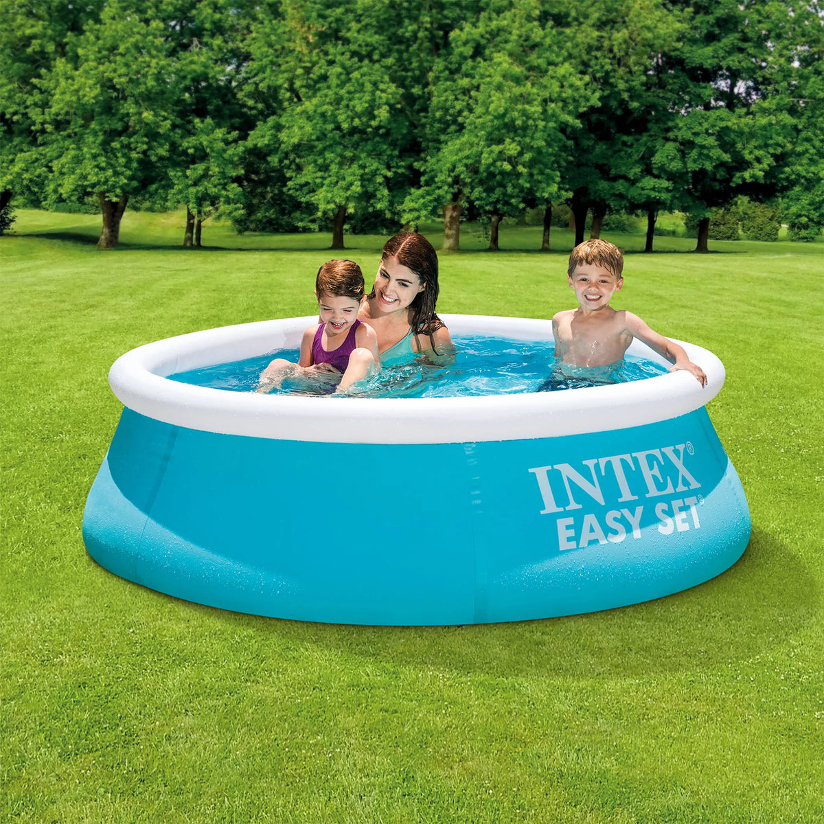 Inflatable Outdoor Pool with Filter Pump L33205