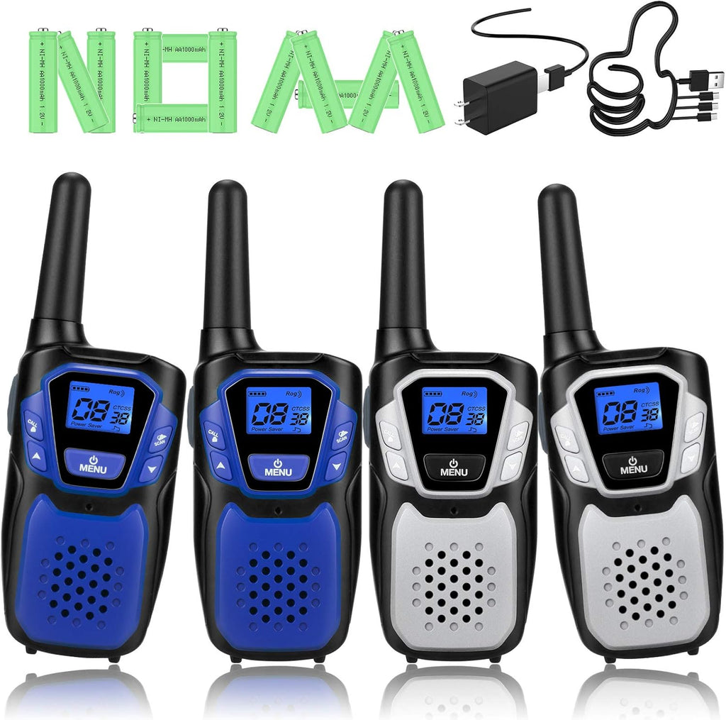 Rechargeable 4 Pack Long Range Two Way Radio A576642