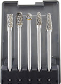 8-Piece Double Cut Carbide Rotary Burr Set 1/4 Shank N795137
